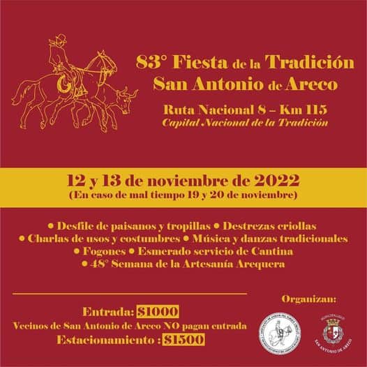 Flyer Fiesta de la Tradicion 2022