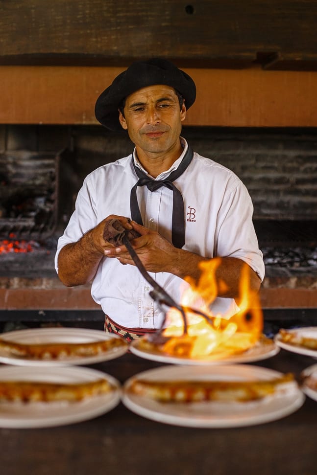 cooking at Estancia La Bamba de Areco